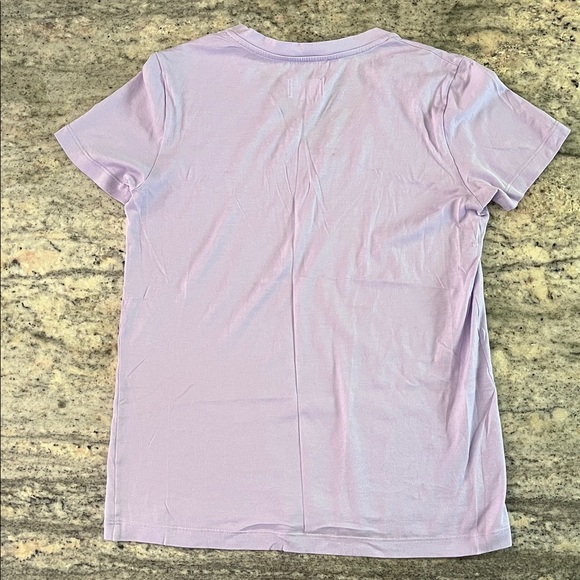 EUC 🌿 Jil Sander Lavender V Neck “Vintage” Cotton Short Sleeve T Shirt, Size S - Picture 2 of 5